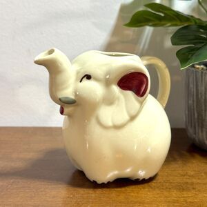 Vintage Shawnee Elephant Creamer Small Pitcher 1940's Ceramic 4.5" H